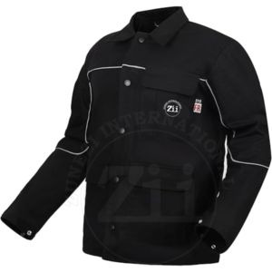 เสื้อแจ็คเก็ตป้องกันไอระเหยและกันความร้อนสำหรับผู้ชาย ZUNEZI ZI-9134 สีดำ ระดับ A พร้อมชุดหน้ากากป้องกัน  ตะเข็บเชื่อม  แขนเสื้อผ้าฝ้าย  ทรงปกติ - Product Image 1