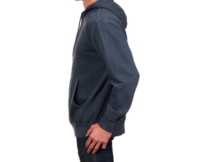 Sweat-shirt à capuche pour homme, couleur unie, coton, molleton français, décontracté, pour l'automne, lourd, 300 g/m², tricoté, pull à capuche - Product Image 1