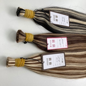 Extensions de cheveux humains Remy double trame, couleur piano, lisses, 18 pouces, vente en gros, origine Vietnam - Product Image 5