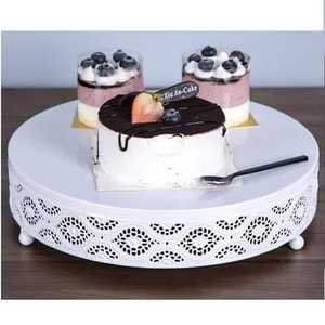 Luxury Decorative Metal Pedestal Fruit Bowl Leaf Edge Serving Tray Centerpiece Display Stand for Dining Table Decor - Product Image 4