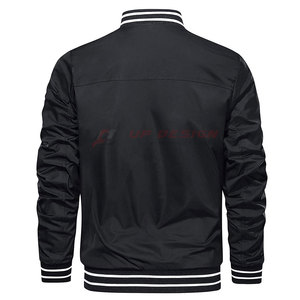 Custom Made Design Breathable Eco-Friendly Stand Collar Comfortable Bomber <b>Jacket</b> Men Long Sleeves Full Zipper Winter <b>Jacket</b> - Product Image 2