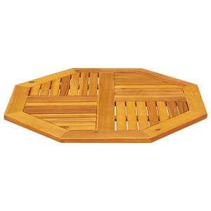 Mesa de exterior duradera de 31,5 pulgadas de madera maciza de acacia con tablero de color madera natural - Product Image 3