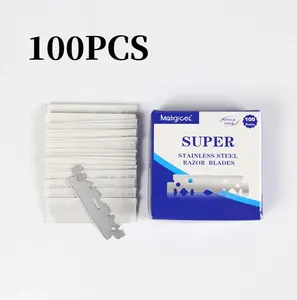 Rasoir pliant professionnel pour hommes, rasoir manuel en acier inoxydable, lame de rasage 2 en 1, Subhan International - Product Image 5