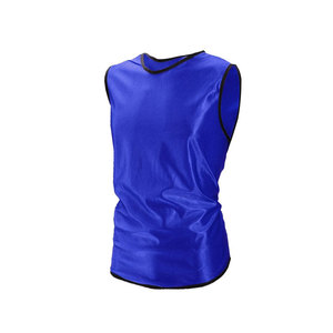 Blue Sleeveless Mesh Sports Vest Round Neck Breathable Unisex Adult <b>Training</b> <b>Bib</b> All Seasons Regular Fit - Product Image 2