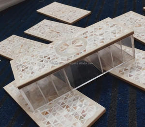 Caja de contenedor de chocolate dulce con incrustaciones de madreperla de madera acrílica en tamaño y forma personalizados para regalos - Product Image 3