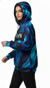Premium Winter Oversized Unisex Hoodie with Embroidered Sublimation Design Eco-Friendly Cotton Blend for Streetwear Fashion - Product Image 4