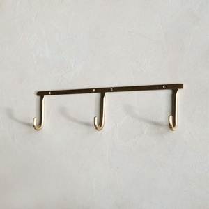 Antique Brass Wall Mounted Coat Rack With 4 <b>Hooks</b> Rust Resistant Metal <b>Hooks</b> & <b>Rails</b> For Cloths Towel Holder Bathroom Decor - Product Image 4