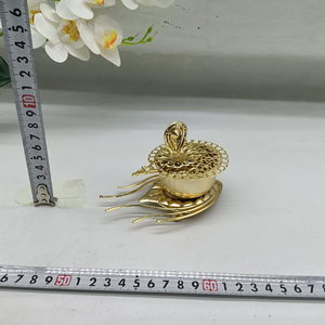 Mini Quemador de Incienso Bakhoor, Decoración Árabe de Oriente Medio, Quemador de Incienso de Metal - Product Image 5