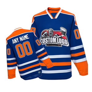 Jersey de Árbitro de Hockey sobre Hielo Sublimado de Malla de Poliéster Transpirable de Alta Calidad con Cuello en V para Hombre de Alta Intensidad - Product Image 4