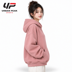 Hoodie ample pour femme avec coutures d'épaules allongées, intérieur brossé doux et un style moderne pour un look décontracté au quotidien - Product Image 2
