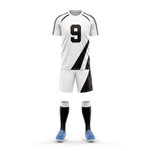 Conjunto de Camiseta de Fútbol Personalizada para Hombre, Color Blanco y Rojo, Sublimada, Número 12, Uniforme de Equipo, Corte Atlético, Manga Corta, para Todas las Temporadas - Product Image 3