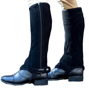 Wholesale High Quality Equestrian <b>Chaps</b> neoprene washable synthetic breathable mesh Sports Adjustable Fit Men and Women - Product Image 6