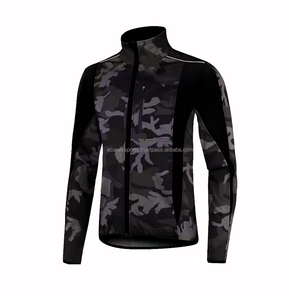 Veste de cyclisme à manches longues pour femmes/hommes personnalisée en gros polyester coupe-vent et imperméable sans couture vêtements de sport - Product Image 2
