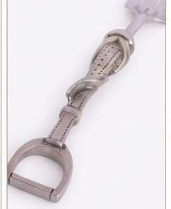 Ensemble de couverts uniques en acier inoxydable finition satinée, style équestre, pour dîner de luxe, mariage, hôtel et table. - Product Image 2