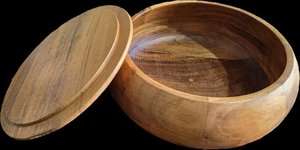 Eco Friendly Wooden Chapati <b>Box</b> Hotpot Roti Storage <b>Container</b> Traditional Handcrafted Kitchen Serving Food Warm Keeper <b>Box</b> - Product Image 4