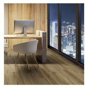 พื้นไวนิลกันน้ำ PVC LVT ลายไม้แบบแผ่นขนาดกลาง (5.1-6.9 นิ้ว) ลายนูน หนา 2 มม. กระเบื้องไวนิลหรูหรา - Product Image 1