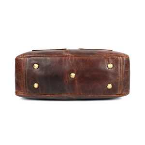 Bolso Mensajero de Cuero Genuino ZOLO LEATHERS, Mediano, Duradero, con Cierre de Cremallera Falsa, para Uso Diario en Todas las Estaciones - Product Image 1