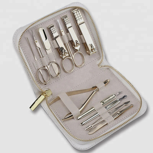 Meilleur choix de qualité d'usine OEM, Ventes flash : Kit de manucure 11 pièces avec coupe-ongles et coupe-cuticules, logo personnalisé, meilleur kit lumineux - Product Image 5