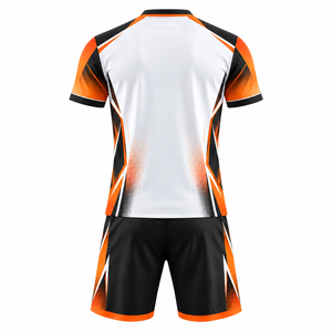 Ensemble maillot et short de football personnalisés, uniformes de football avec logo sur mesure, vêtements de sport anti-transpiration pour équipes adultes et jeunes - Product Image 3