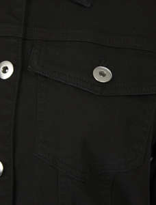 Veste en jean en toile pour homme, décontractée, personnalisable, respirante, coupe-vent, écologique, service OEM, haute qualité, effet vieilli, vente en gros - Product Image 3