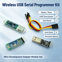 Kablosuz USB Seri Programcı Kiti Master Slave UART İndirici Otomatik Sıfırlama Firmware Yükleme MCU Geliştirme Adaptör Modül Seti