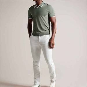 Camisetas Polo de Punto para Hombre, de Alta Calidad, con Logotipo Personalizado, Cuello Camisero, Manga Corta, Diseño Sólido y Moderno - Product Image 1