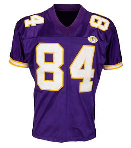 Maillot de football américain athlétique à manches longues, coupe régulière, numéro universitaire, imprimé sur mesure, écologique, séchage rapide - Product Image 1