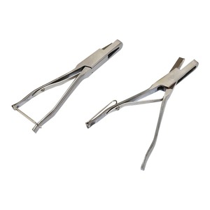 Animal V-shaped U-shaped Ear Notch Pliers Pig Ear Punch Stainless Steel <b>Clamp</b> Piglets Identification <b>Piercing</b> Marking Forceps - Product Image 2