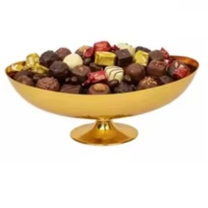 Bol de Servir Metálico de Diseño Artesanal con Acabado en Níquel para Chocolate, Frutas Secas y Snacks, a un Precio Razonable - Product Image 2