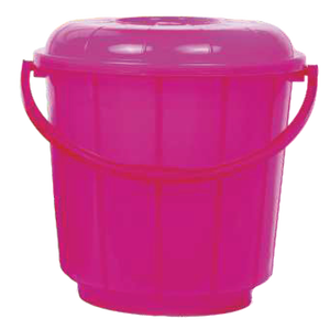 Seau en plastique de 3 à 6 L avec poignée et couvercle en plastique pour usage domestique et utilitaire - Product Image 2