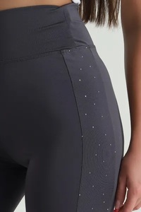 <b>High</b> <b>Waisted</b> Solid Yoga <b>Leggings</b> Full Length Elastic Waist Four-Way Stretch Spandex/Polyester Anti-Static Quick Dry Breathable - Product Image 5