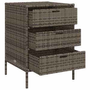 Armoire de rangement pour patio en rotin gris 21.7 \ "x23.2 \" x31.5 \" - Product Image 6