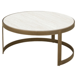 Modern <b>Nesting</b> <b>Coffee</b> <b>Table</b> <b>Set</b> with Faux Marble Top and Metal Frame for Living Room Furniture - Product Image 3