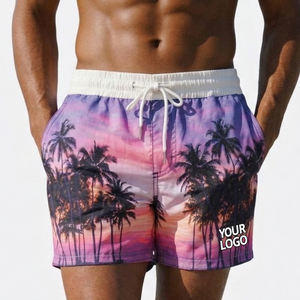 Shorts de bain et de plage pour homme et femme, taille plus, séchage rapide, polyester écologique respirant, sublimation de motifs personnalisés 2023 - Product Image 6