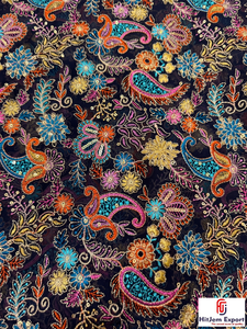 Tissu en dentelle jacquard brodé en polyester doux et élégant pour vêtements, artisanat de mode, fabrication textile sur mesure OEM ODM - Product Image 6