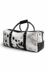 กระเป๋าเดินทางหนังวัวแท้ลายขนสัตว์ ดีไซน์เนอร์ รุ่น LHTB-0068 สำหรับเดินทางท่องเที่ยวหรือใช้เป็นกระเป๋าถือ  ขายส่งและส่งออก - Product Image 6