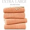 Hot Selling High Quality Solid Color Bath <b>Towel</b> <b>Set</b> Ultra Soft Fluffy 100% Cotton - Product Image 4