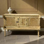 Caja de Madera Maciza Hecha a Mano, Colección Única DAMCHIYAN, Estilo Vintage Tradicional con 3 Cajones, Decoración para Sala de Estar, MOQ 1 - Product Image 2