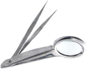 Pinzas con Lupa para Extracción de Astillas, Limpieza de Pelo de Mascotas y Uso en Laboratorio - Product Image 4