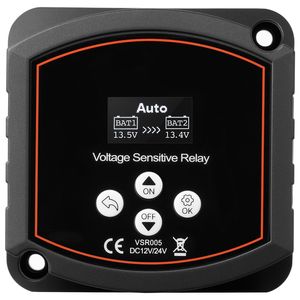 Isolatore di Batteria Doppio 12V 300 Amp con Schermo LCD Intelligente, Relè Sensibile alla Tensione VSR Manuale/Automatico, Gestione Intelligente della Batteria (BMS) - Product Image 5