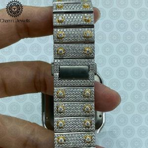 Charm Jewells Luxury Stainless Steel Square <b>Watch</b> 38mm Analog Quartz <b>Diamond</b> Encrusted Women's Fashion - Product Image 4