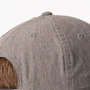 Casquette de baseball ajustée en coton gris pour homme, 6 panneaux, couleur unie, pour toutes les saisons - Product Image 5