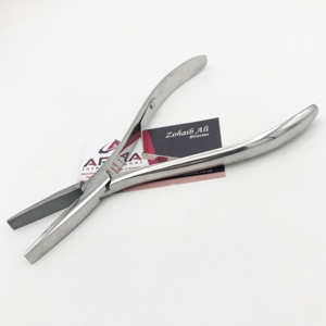 High Quality Surgical Grade Stainless Steel Flat Tip <b>Micro</b> Removal Pressing Pliers Sustainable <b>Tape</b> Hair Beading Tools - Product Image 1