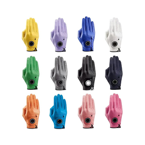 Guantes de golf de primera calidad para mano derecha e izquierda, transpirables, de material suave, con logo y color personalizados. - Product Image 1