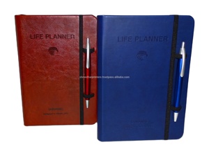 Custom Logo A5 PU Leather Hard Cover Notebook Portable Promotional Journal With Elastic Band Hot Selling - Product Image 2