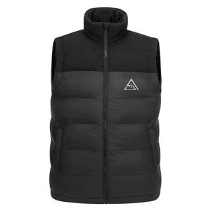 Gilet matelassé d'hiver décontracté pour homme avec fermeture éclair, sans manches, chaud, en duvet thermocollé - Product Image 1