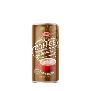 กาแฟคาปูชิโนเวียดนาม บรรจุกระป๋องอะลูมิเนียม 170 มล. 5.75 ออนซ์ VINUT สำหรับผู้นำเข้าขายส่งและจำหน่าย - Product Image 1