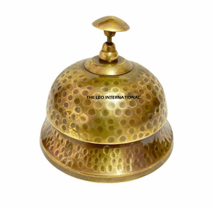 Premium <b>Table</b> Bell Durable Metal Service Bell with <b>Clear</b> Loud Ring Sound Classic Press Button Design for Reception Desk - Product Image 6
