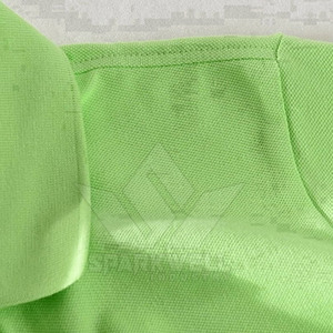 Polo à manches courtes vert pour homme, logo brodé, couleur unie, décontracté, coton Oxford respirant, coupe classique - Product Image 3