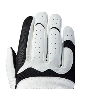 Guante de golf de cuero genuino blanco, para mano derecha, unisex, antideslizante, transpirable, con cierre de tirar, deportivo - Product Image 4
